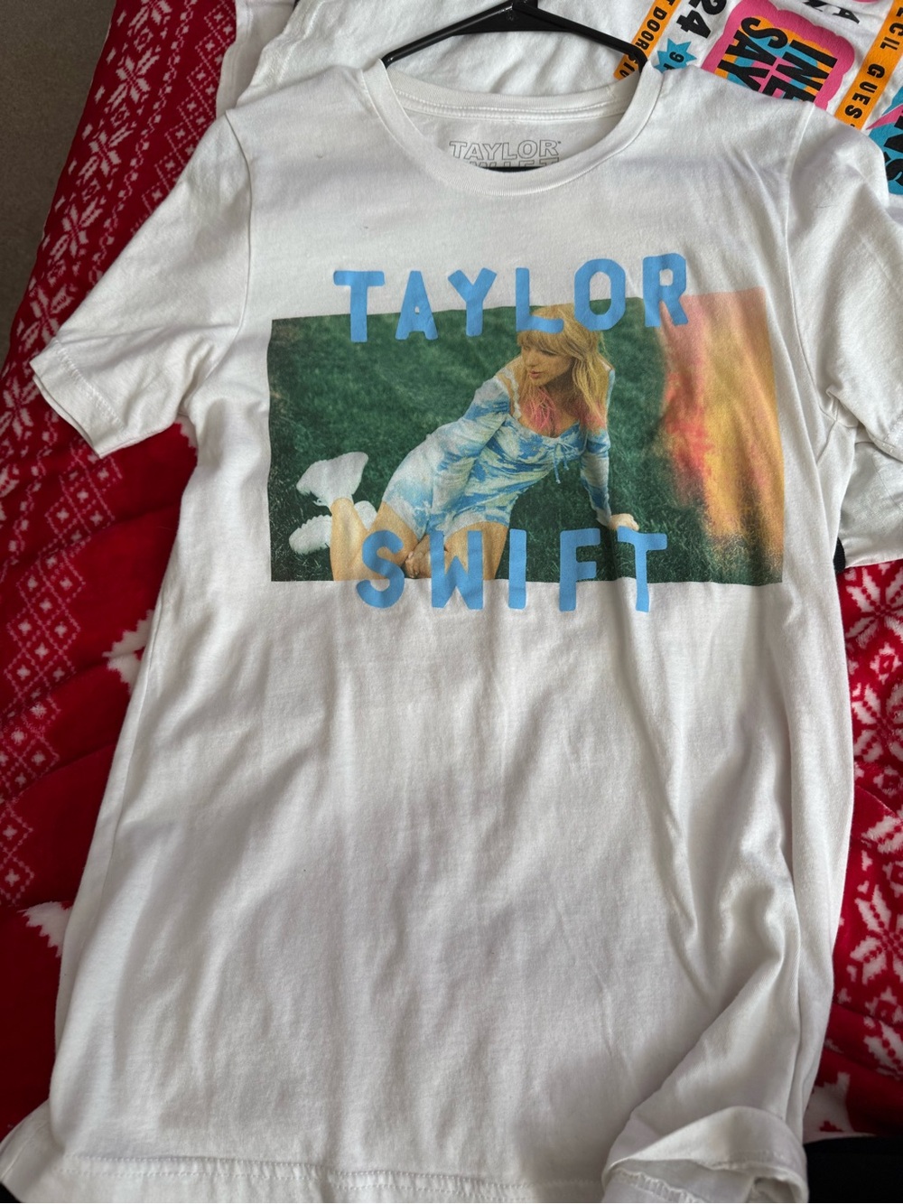 Taylor Swift White Graphic T-Shirt